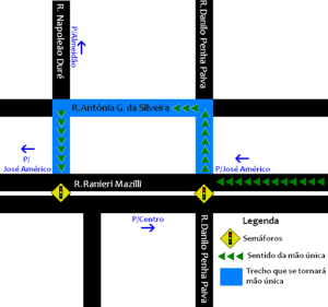 Alterações na principal do Cristo começaram a valer ontem. Agentes da STTrans estão orientando os motoristas.