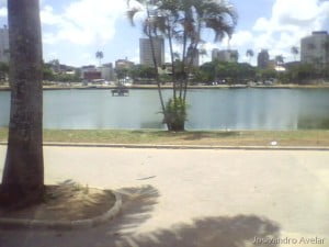 A estrutura da fonte luminosa da Lagoa.