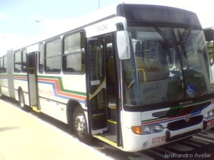 Ônibus articulado da Transnacional.