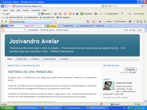 O novo Blog Josivandro Avelar. Uma página mais moderna e bem organizada.