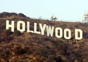 O letreiro de Hollywood.