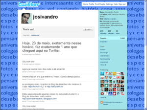 Twitter Josivandro Avelar, há 1 ano sempre perto de você.