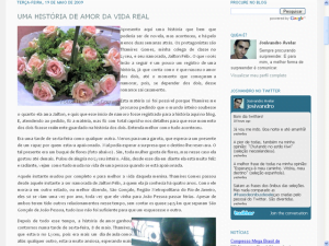 Uma história de amor da vida real: A matéria mais lida da história do blog até agora completa hoje 1 ano.