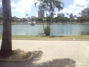 Fonte luminosa da Lagoa do Parque Solon de Lucena