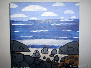 Mar com Pedras- versão tela