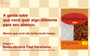 Baião-de-dois Fast Paraibano, algo para ser lembrado para a história.