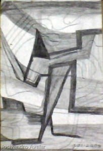 Um cavalo? Um burro? Uma pessoa? Enquanto não sei o que é, fica sendo então um desenho abstrato.