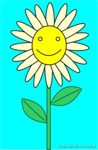 Uma simpática margarida.