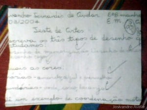 ...De um Teste de Artes.
