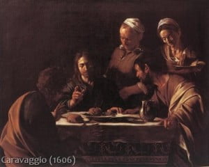 A ceia em Emaús- obra de Caravaggio