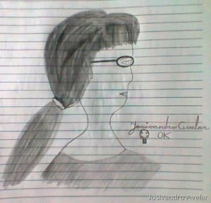 Face em grafite.