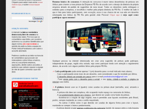 Post do Ônibus Paraibanos que anuncia o concurso de concorrência criativa da empresa PB Rio.