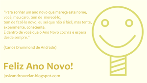 Já que o ano começa depois do Carnaval...