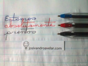 estamos absolutamente prontos- no papel