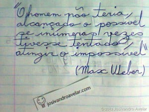 frase no papel
