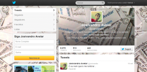 Twitter Josivandro Avelar- Visual 2012