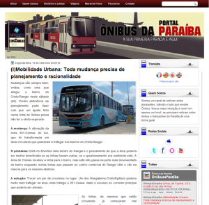 matéria ônibus da paraíba
