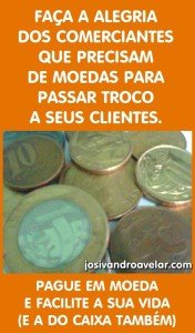 pague em moeda