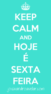 keep calm sexta-feira