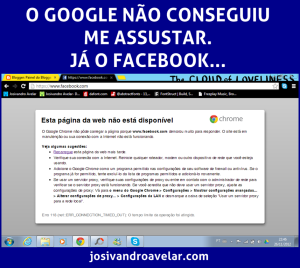 o facebook caiu