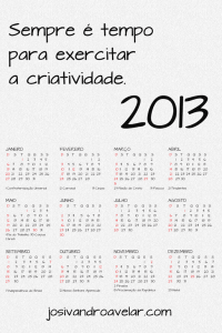 calendário josivandro avelar 2013 4