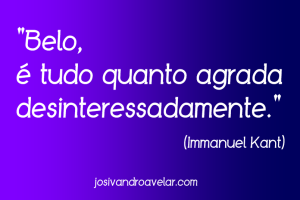 o que é belo