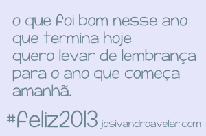 o que foi bom nesse ano