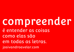 compreender é entender