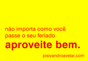 aproveite bem
