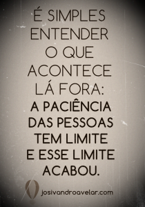 o que acontece lá fora