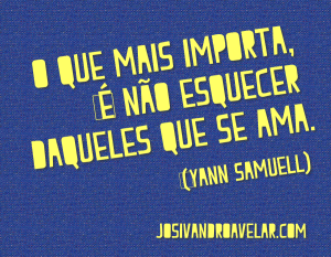 o que mais importa