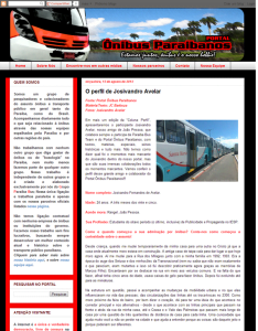 Portal Ônibus Paraibanos- O perfil de Josivandro Avelar