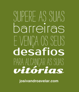 supere as suas barreiras