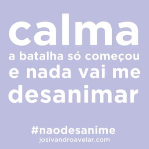 a batalha só começou
