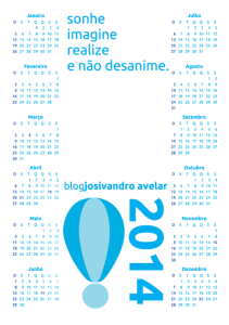 calendário josivandro avelar 2014 1