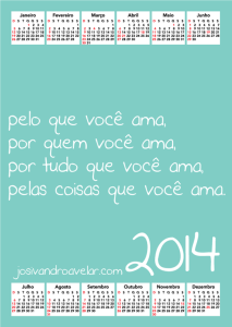 calendário josivandro avelar 2014 20