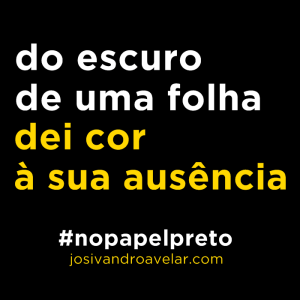 no papel preto
