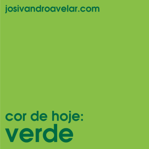 cor de hoje- verde