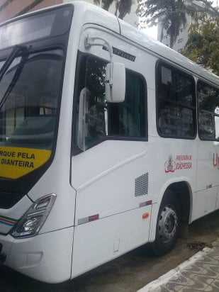 OS ÔNIBUS DE 2014- PARTE 4 3 Detalhe de um dos novos ônibus da Transnacional.