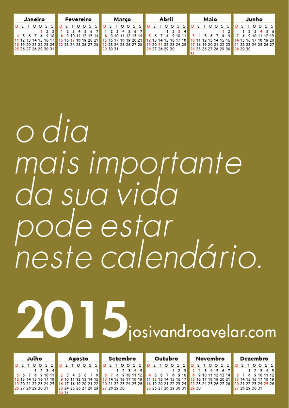 calendário josivandro avelar 2015 15