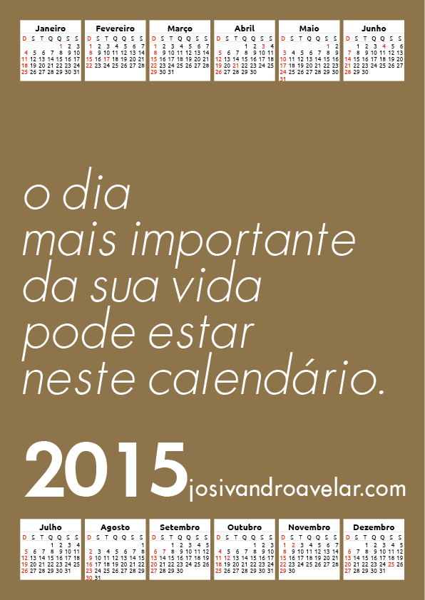 calendário josivandro avelar 2015 16