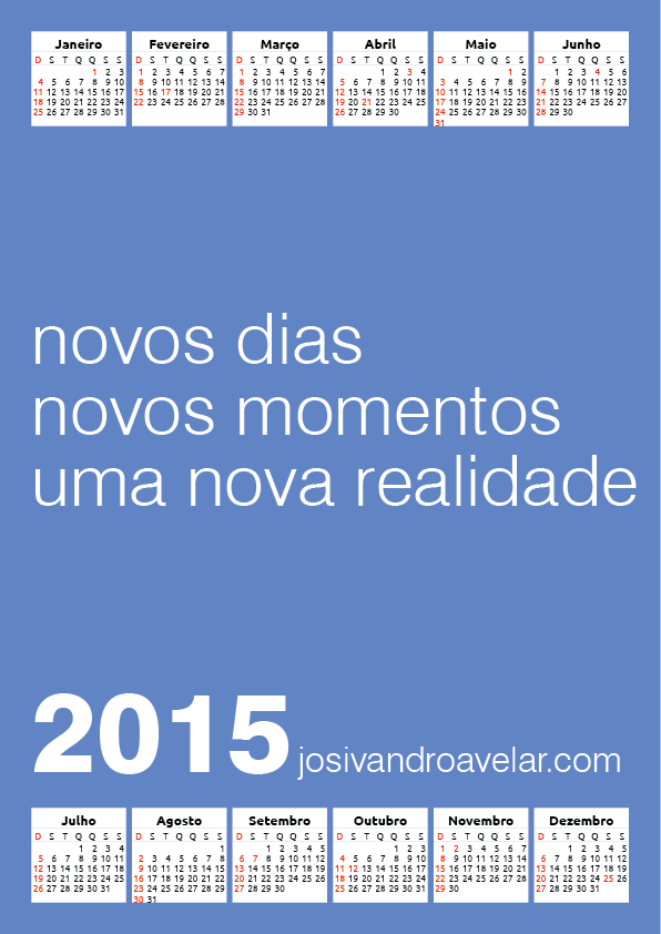 calendário josivandro avelar 2015 2