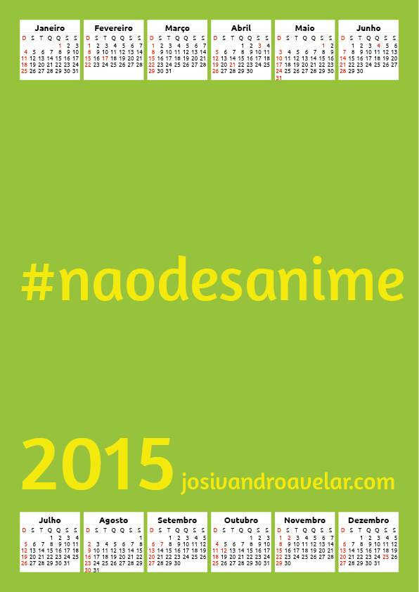 calendário josivandro avelar 2015 52