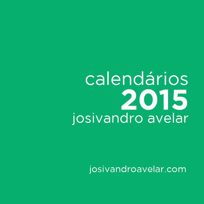 capa calendários 2015 josivandro avelar