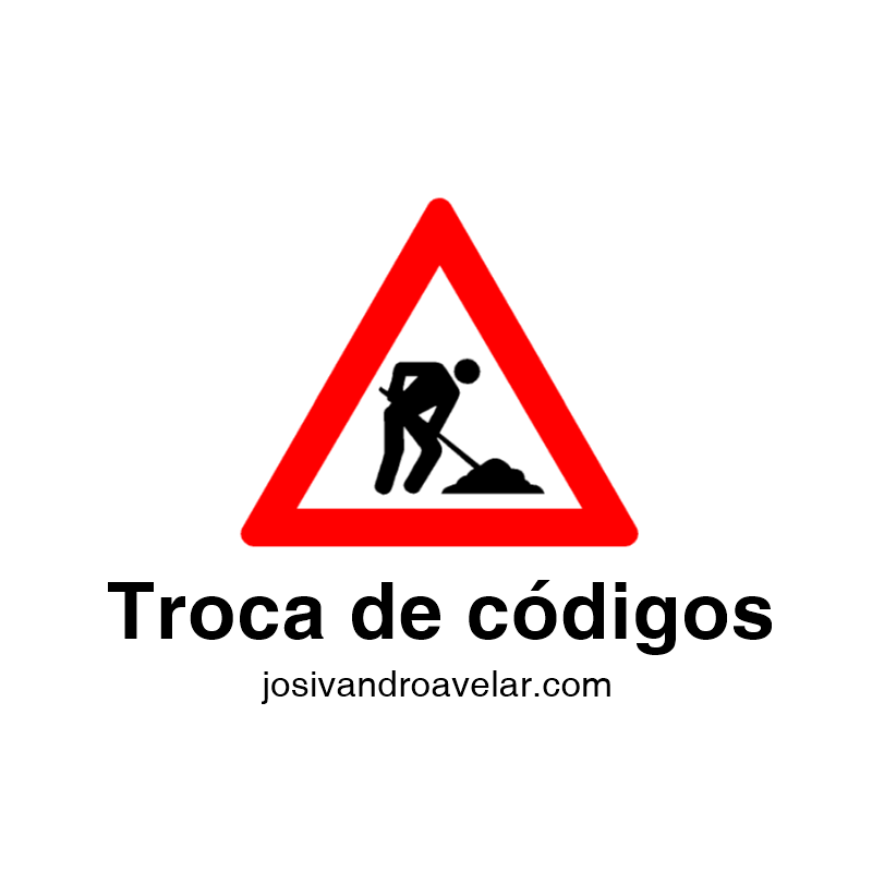 troca de códigos