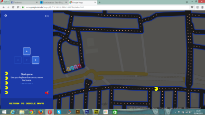 JOGANDO NA ESQUINA 2 Jogando no canteiro de obras de Mangabeira. À direita, o Retão dos Bancários e a Josefa Taveira como uma só rua - e assim será com o Trevo de Mangabeira. A Hilton Souto Maior está fechada - o Google não só sabe como não marcou a rua no jogo.
