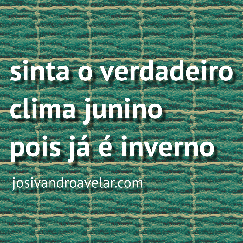 é inverno