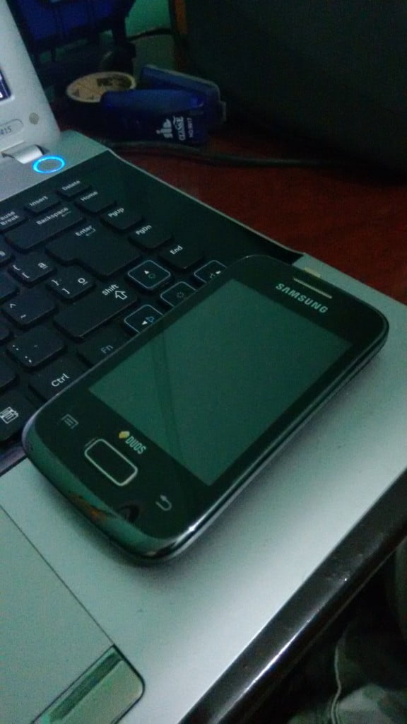 O primeiro Android a gente nunca esquece 1 Foto do meu primeiro Android, o Samsung Galaxy Y.