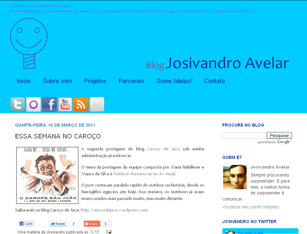 SETE ANOS DO BLOG 6 Blog Josivandro Avelar Essa Semana no Caroço 1