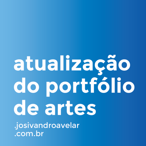 atualização do portfólio de artes